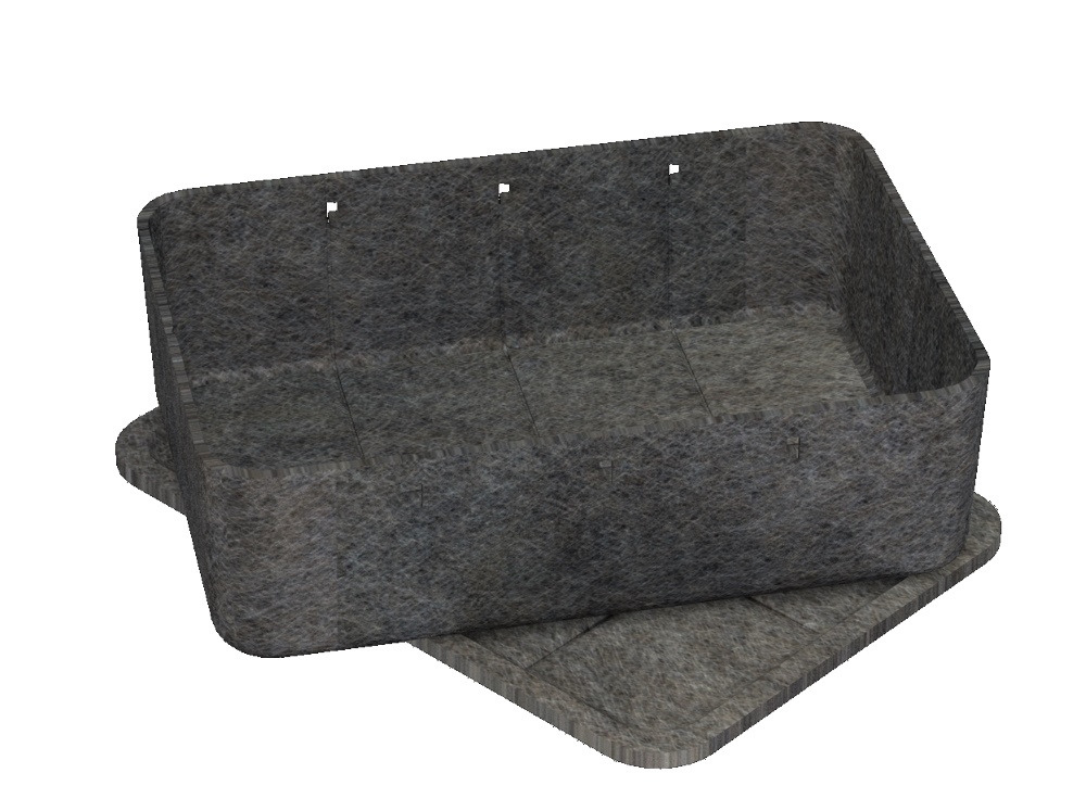 USM Haller Inos Box deep | anthracite grey | L 22,3 x D 25